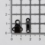 Крючки пришивные 15х11 мм, pewter, 10 шт