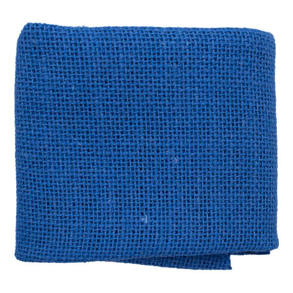 Ткань для рукоделия рогожка 100% лен 48х45см, синий