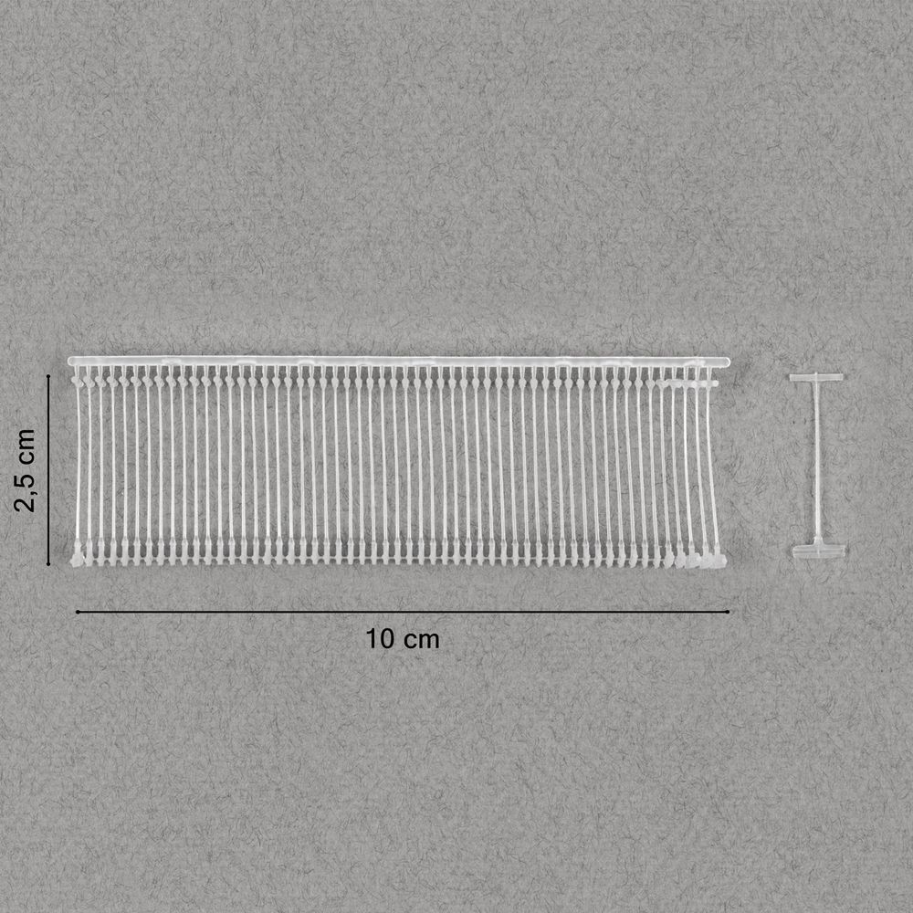 Держатели этикеток к этикет пистолету 25 мм, 5000 шт, прозрачный, Micron TPS-01