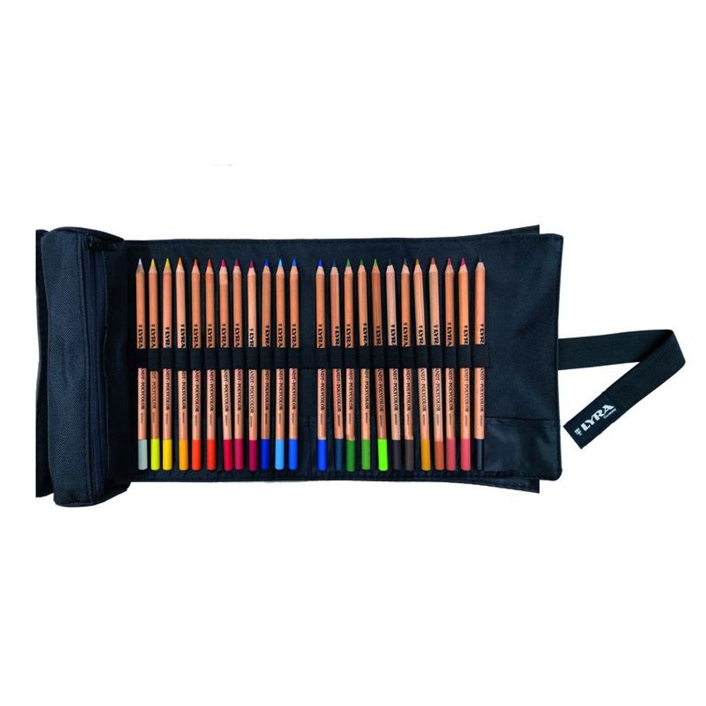 Набор цветных карандашей Polycolor в пенале заточенные 24 шт, Lyra L2004240