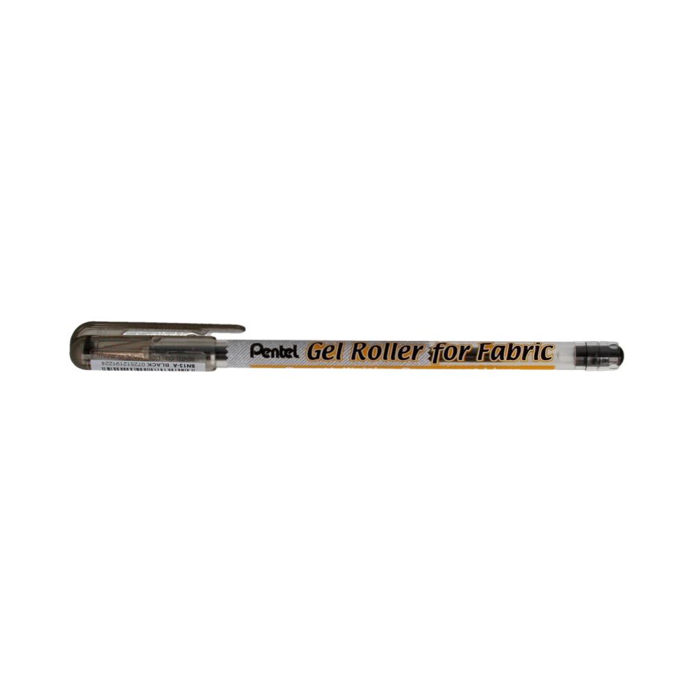 Ручка гелевая по ткани Pentel Gel Roller for Fabric 1 мм, BN15-AO черный стержень
