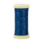 Мулине Gamma металлик M 5 мотков по 50 метров, M-138 черный/яр.голубой, Gamma BRILL