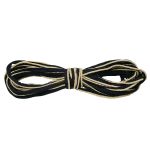 Кант витой 5 мм / 25 метров, черный/13 лимонный желтый, 3AR3294