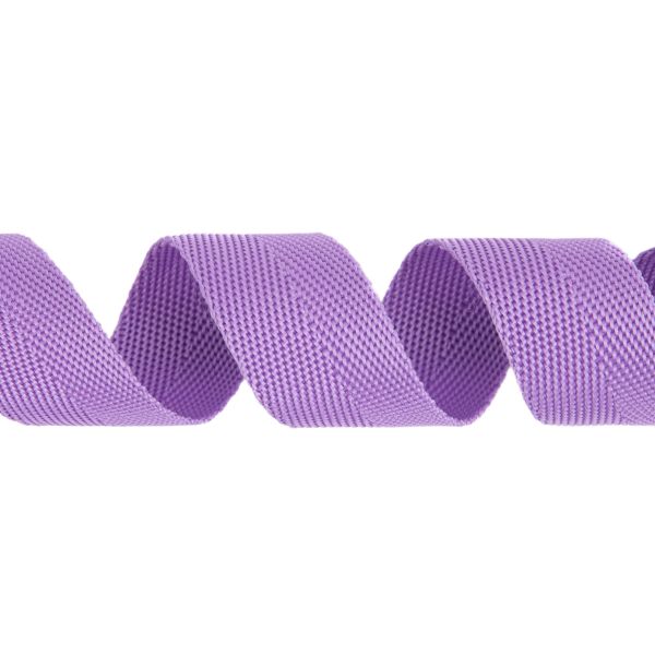 Стропа (ременная лента) 25 мм / 25 метров, толщ. 0.91 мм, [14.4 г/пог.м], 100% п/п, сиреневый, Gamma 3074