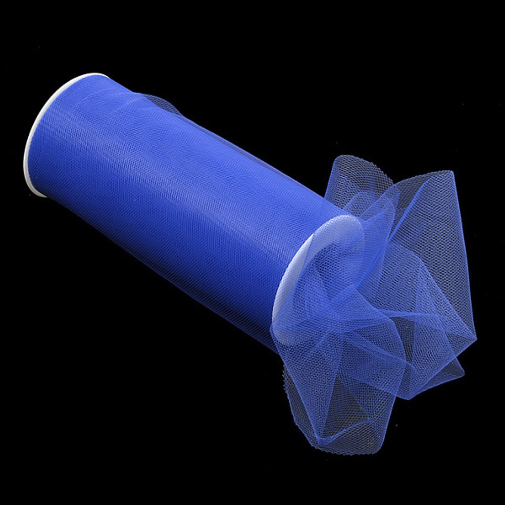 Фатин на шпульке, средняя жесткость, 100% нейлон, 150 мм цв. 21 т.синий, 22.86м