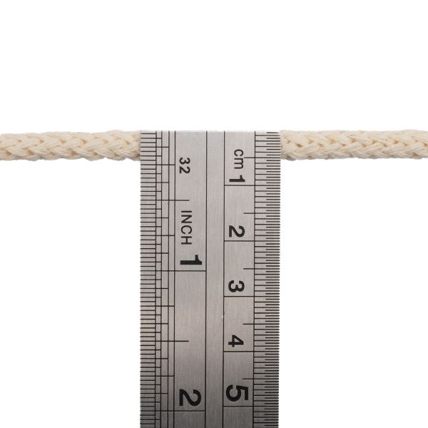 Шнур круглый х/б ⌀5.0 мм / 100 метров, суровый