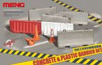 Модель сборная: барьеры, CONCRETE & PLASTIC BARRIER SET 1/35, Meng SPS-012