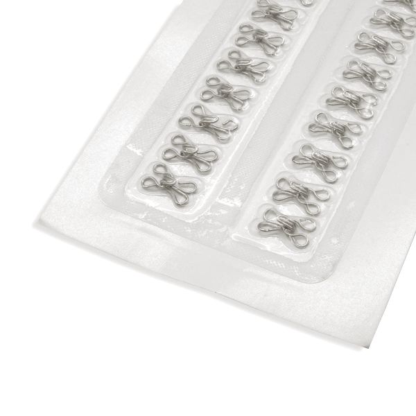 Крючки пришивные 11.5х6.5 мм, №0, никель 0300-4001, 24 шт