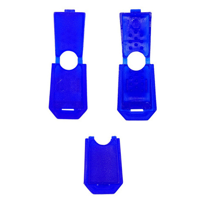 Наконечник для шнура пластик 13х9 мм, ПП, василек, 100 шт