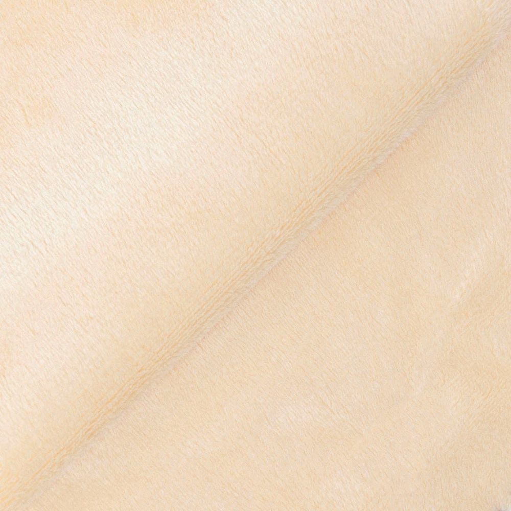 Плюш (ткань) Peppy PEV 273 г/м², 152 см / рул. 5 метров, 07 молочный/ivory