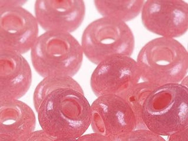 Бисер Preciosa 10/0 (2.3 мм), 50 г, алебастр с блест.покрытием и цв. центром, цв. 17398