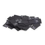 Этикетка-размерник 10х20мм, 100 шт/упак, черный фон/белый шрифт (MN) (56)