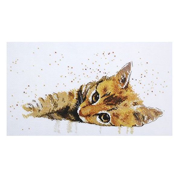 Набор для вышивания нитками Овен, Лежебока, 30х16 см