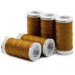 Нитки для джинсовых тканей Gutermann Denim 50, 100м, 2040 рыжий, 5 катушек