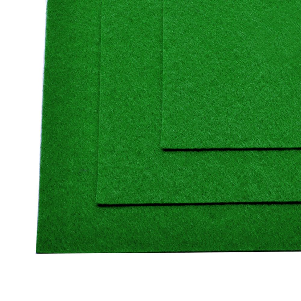 Фетр листовой мягкий 1.4 мм, 20х30см FLT-WP689, 10 листов, цв.689 зеленый, Ideal
