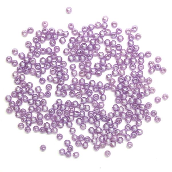 Бусины пластик (жемчуг) ⌀3 мм, 20 г, Astra&Craft, 017 NL сиреневый