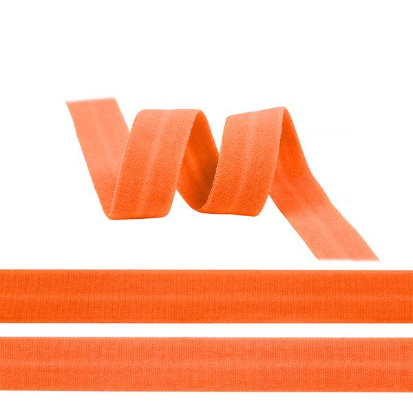 Резинка бельевая (окантовочная) матовая 15.0 мм / 50 метров, ROM.153405A A3405 красно-оранжевый