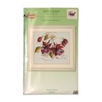 Набор для вышивания нитками Lanarte, Фиолетовые Цветы 49х39 см