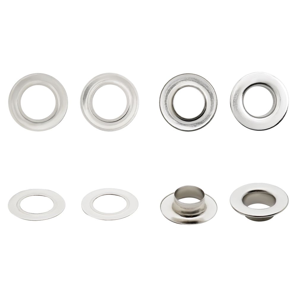 Люверсы металл ⌀13.0 мм (внутр.), h7 мм (внутр.), №28, металл, New Star, никель, уп≈1000 шт