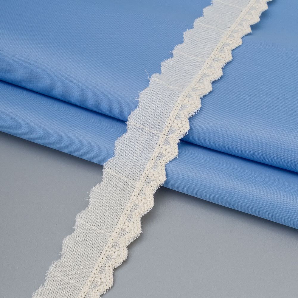 Кружево шитьё 27 мм / 14.63 метра, бежевый, QYC-030