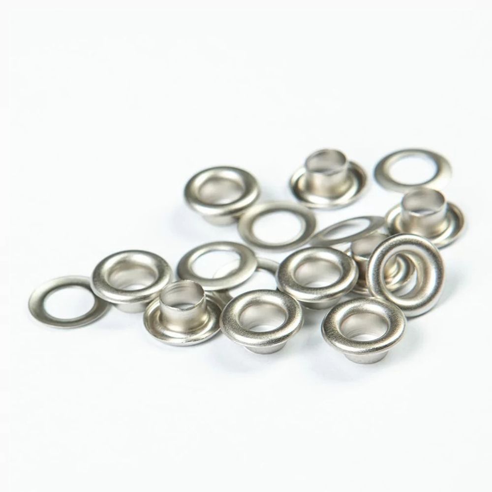 Люверсы металл ⌀_5.0 мм (внутр.), серебро, 100 шт, S090803, BIG