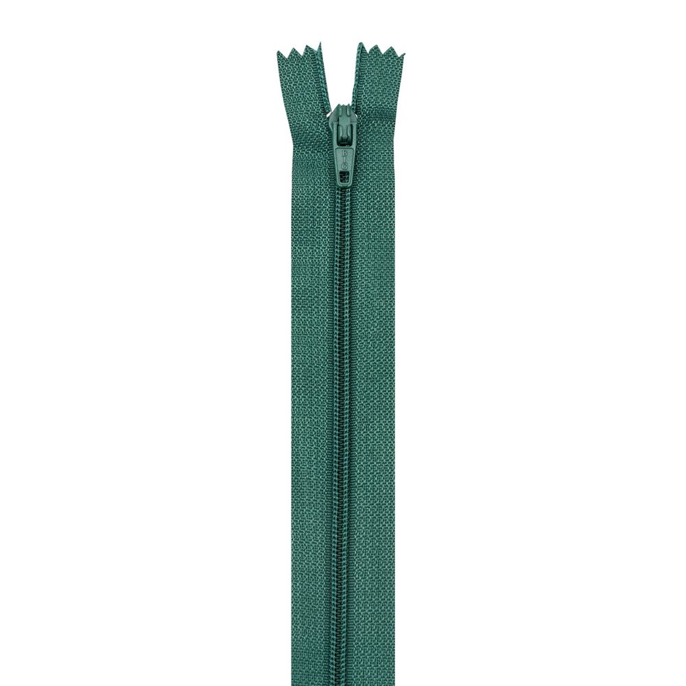 Молния спираль (витая) Т3 (3 мм) 1 зам., н/раз., 20 см, автомат, т.зел, 30106, 10 шт