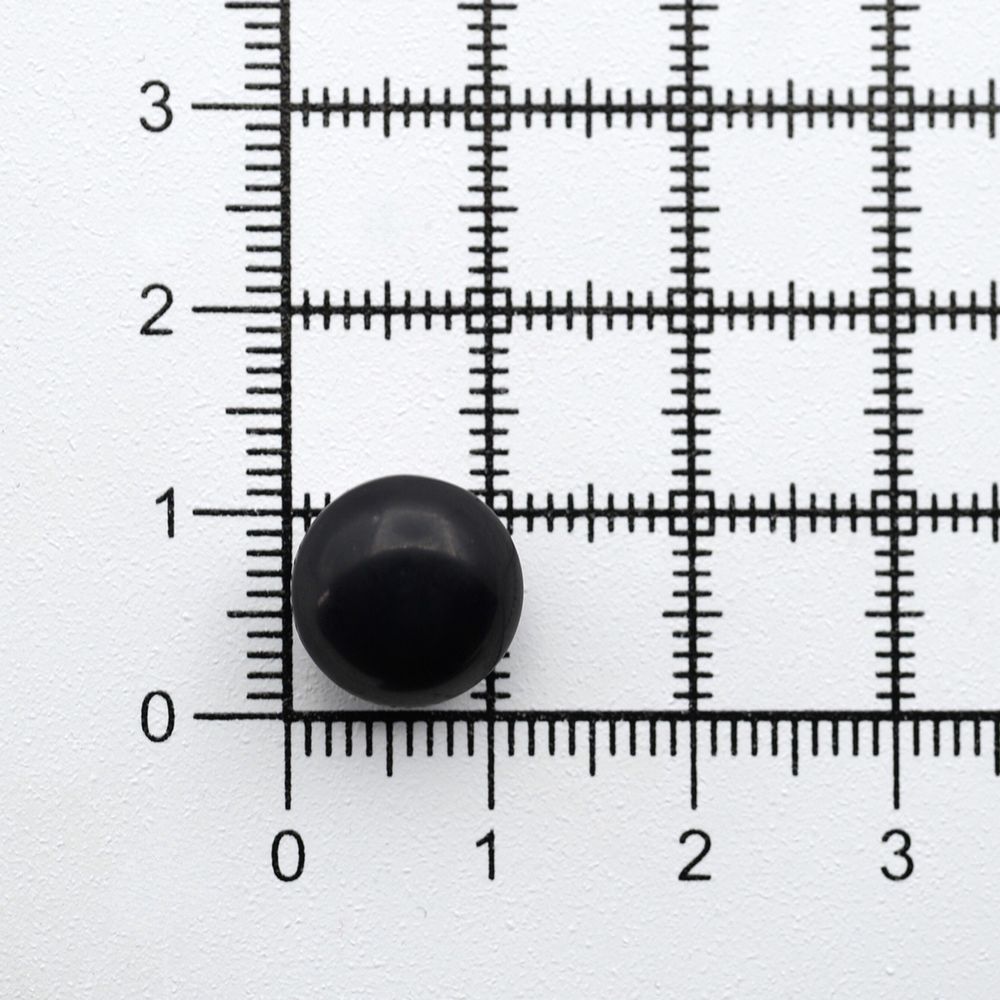 Пуговицы на ножке 18L (11мм), пластик (black (черный)), 72 шт, PS20