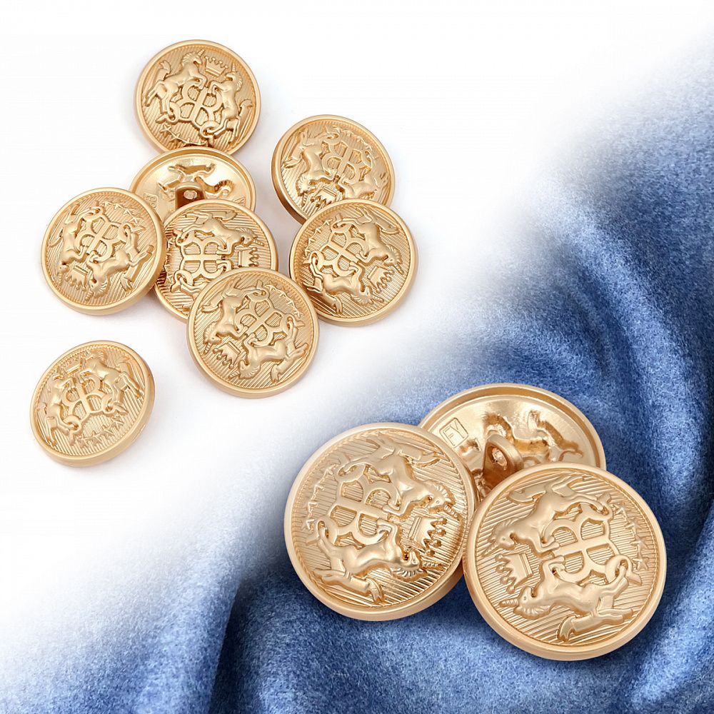 Пуговицы металлические на ножке 32L-20 мм, С-MP09 цв.золото, 10 шт