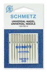 Иглы для швейных машин базовые универсальные 130/705 H, №60, 10 игл, SCHMETZ