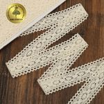 Кружево вязаное (тесьма) 30 мм / 10 метров, TBY.2442 цв.натуральный, Kruzhevo