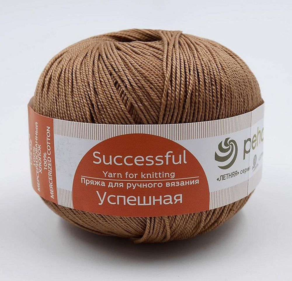 Пряжа Пехорка Успешная / уп.10 мот. по 50 г, 220 м, цв.703 корица