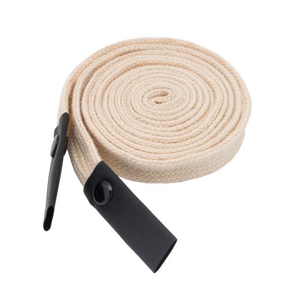 Шнурки декоративные плоские 12 мм / 135 см, 100 шт, цв. натуральный, 3AR2805