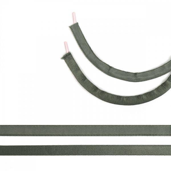Лента тоннельная (чехол для косточек) 10.0 мм / 50 метров, п/э, 63122, S567 хаки