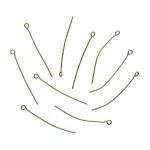 Штифт с петлей 40 мм, 50 шт/упак, Astra&Craft (Латунь) 4AR261/262