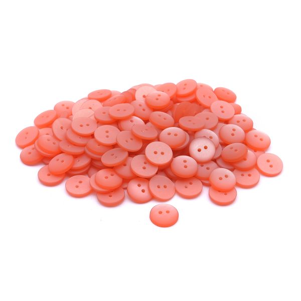 Пуговицы на 2 прокола 22L (14мм), пластик (col.64 персиковый), CR-K18M, 144 шт