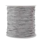 Шнур металлизированный ⌀1.0 мм / 100 метров, 0371-1000 серебро
