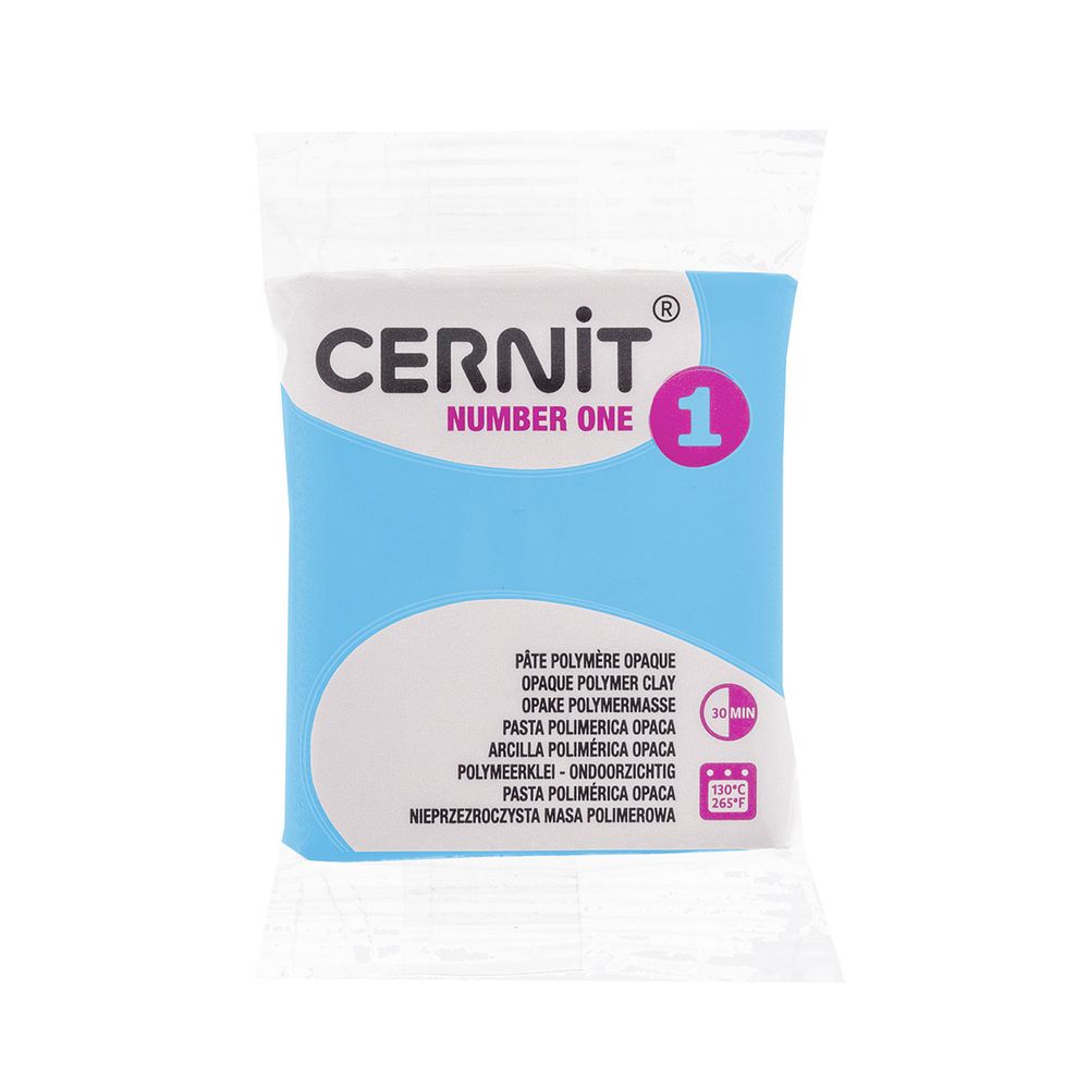 Полимерная глина запекаемая Cernit № 1, 56 г, 214 небесно-голубой