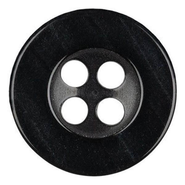 Пуговицы 2 прокола блузочные 11 мм, 36 шт, А008 черный, Blitz DRN 0059