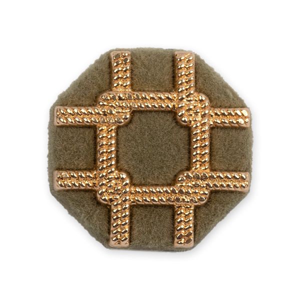 Пуговицы на ножке металл 18 мм, 6 шт, 30 золото, Blitz MB 0260