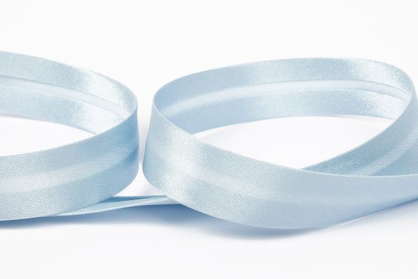 Косая бейка атласная 18 мм / 132±1 метра, 042 голубой, Gamma GK-18P