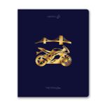 Тетрадь ученическая общая, тиснение золотой фольгой, A5 48 л. на скобе 65 г/м², белизна 100% 10 шт клетка, 01515 Со скоростью света, Светоч Т199