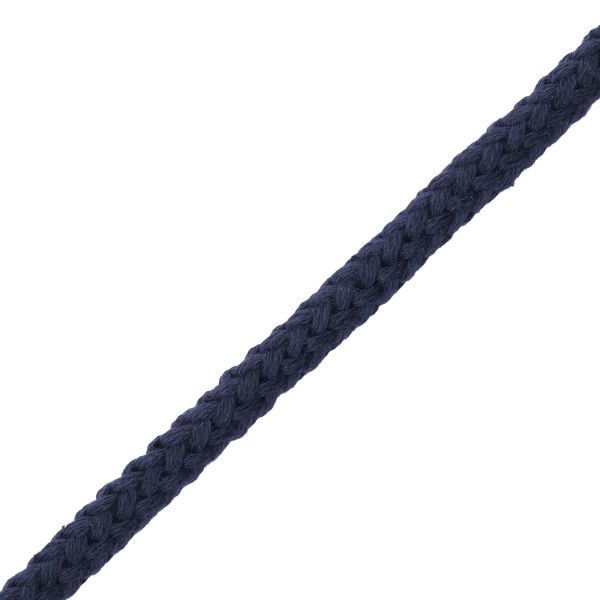 Шнур круглый х/б ⌀5.0 мм / 100 метров, цв.т.синий