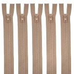 Молния трактор Arta Т6 (6 мм) 2 зам., разъем., 70 см, цв. 071 св.бежевый, уп.5 шт