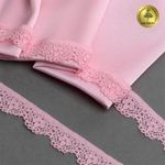 Кружево эластичное (стрейч) 15 мм 8031, цв.F133 нежно-розовый уп.50м, Kruzhevo