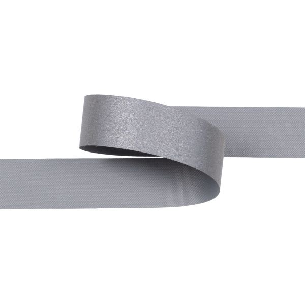 Лента светоотражающая (катафотная) [cpl:420], 15 мм / 50 метров, 100% п/э, серебро, Gamma JF9200