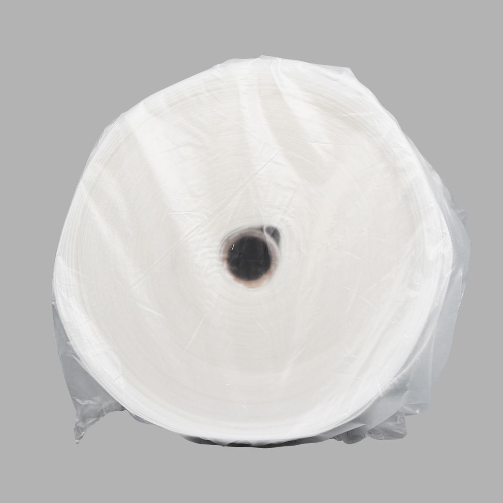 Лента (тесьма) шторная: сборка параллельная (1:1.5) 70 мм / 50 метров, (6 рядов петель, 3 шнура), C1007M прозрачный