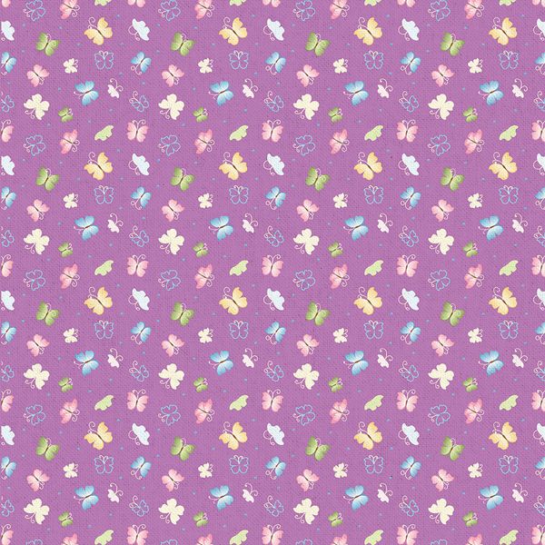 Ткань для пэчворка Peppy Нежная история, отрез 50х55 см, 146 г/м², НИ-06 фиолетовый, Peppy