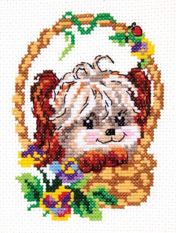 Набор для вышивания нитками Чудесная игла, Просто прелесть 9х12 см