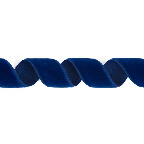 Лента бархатная (тесьма) 19-21.0 мм / 10±0.5 метров, василек, Blitz С3513Г17