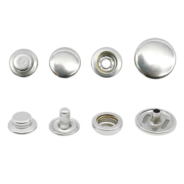 Кнопка Дельта (O-образная) ⌀15/12 мм, ≈72 шт, МЕТАЛЛ, никель, NEW STAR